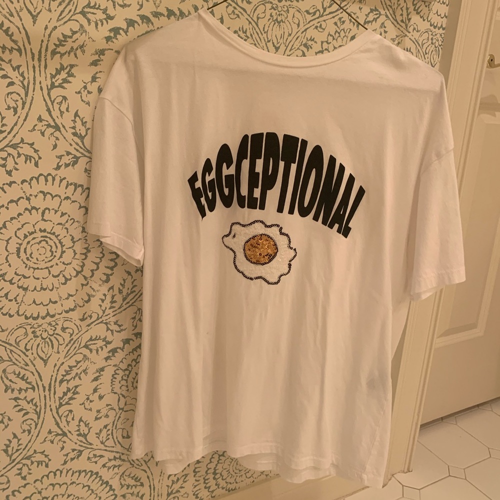 Zara “Eggceptional” graphic t-shirt